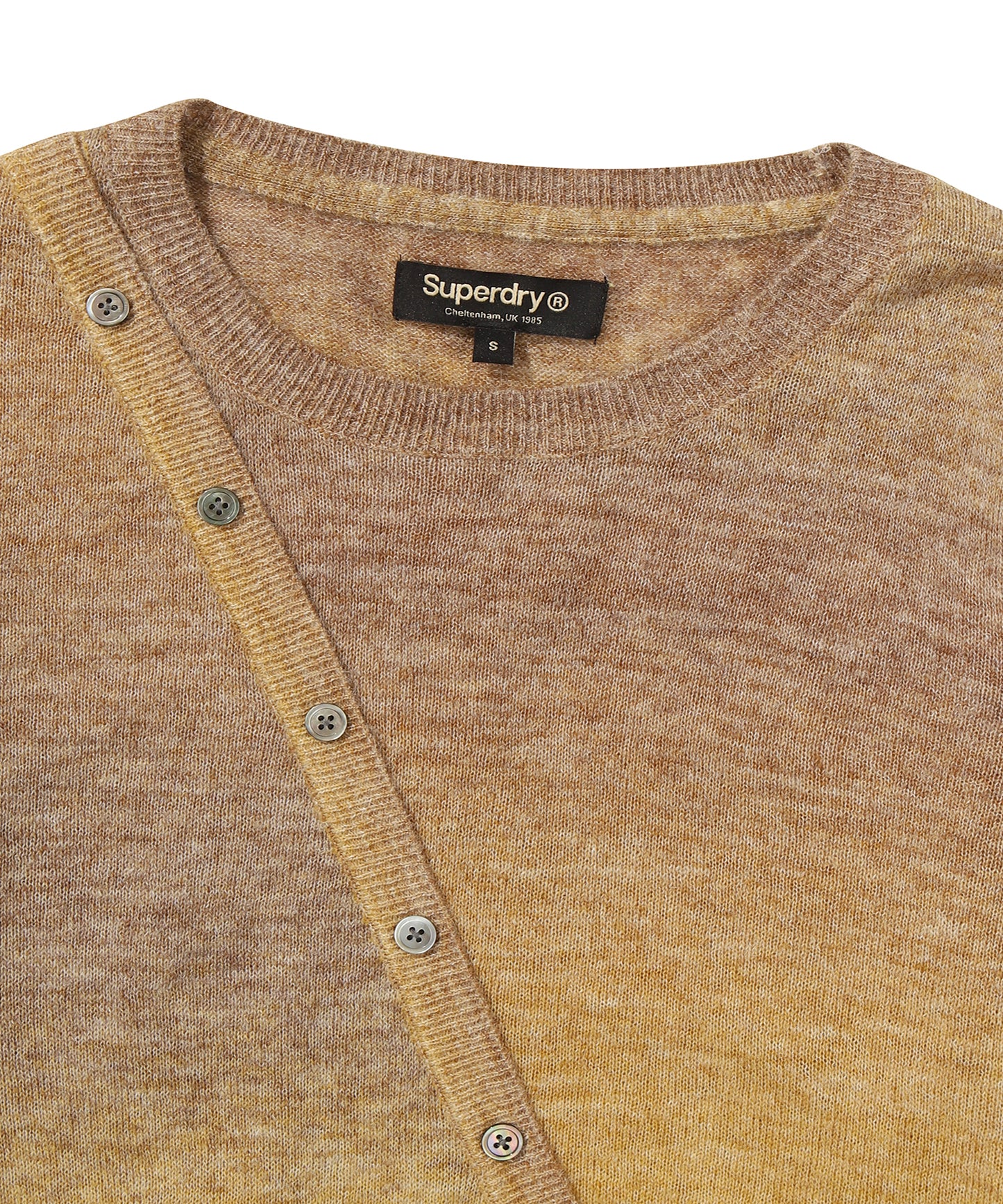 W Cross Button Knit Cardigan