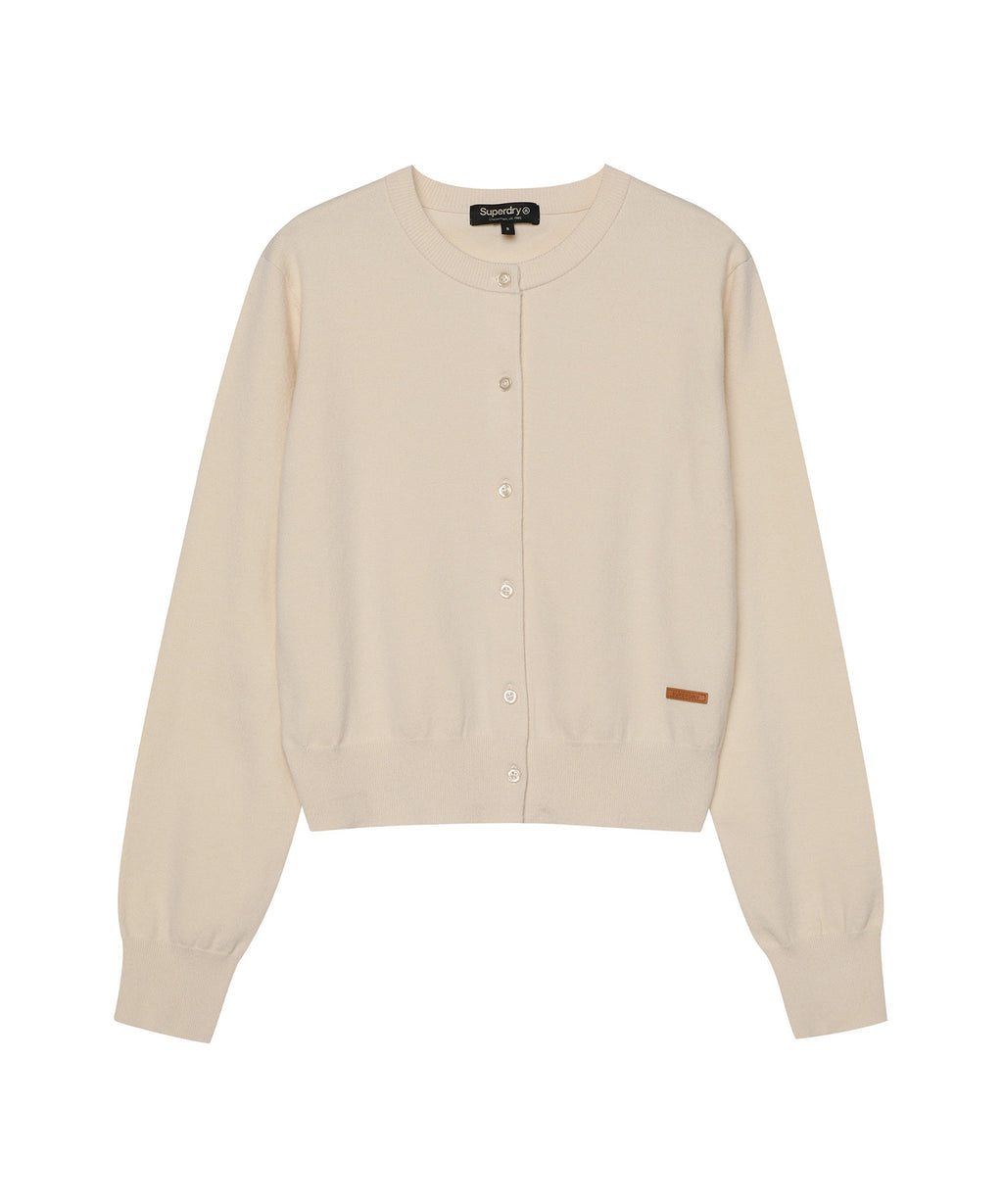 W Roundneck Kint Cardigan