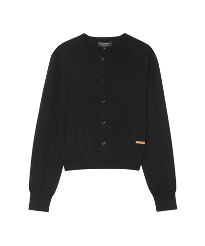 W Roundneck Kint Cardigan