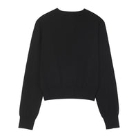 W Roundneck Kint Cardigan