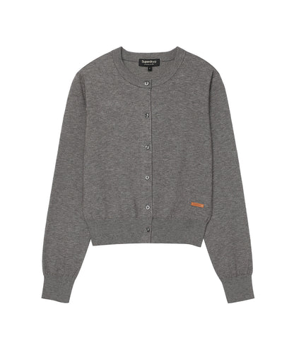 W Roundneck Kint Cardigan