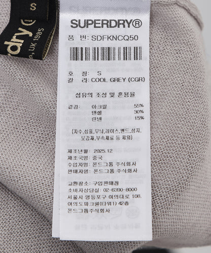 W Linen Knit Long Sleeve