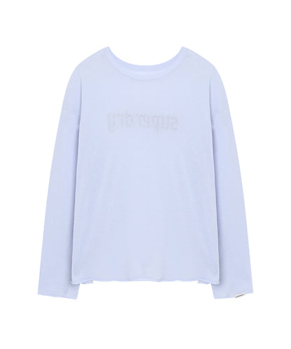 W Linen Knit Long Sleeve