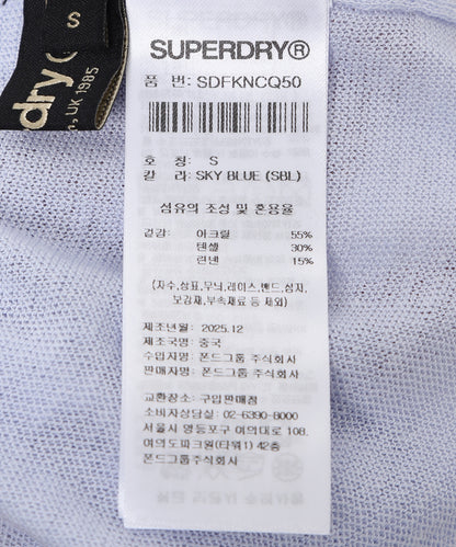 W Linen Knit Long Sleeve