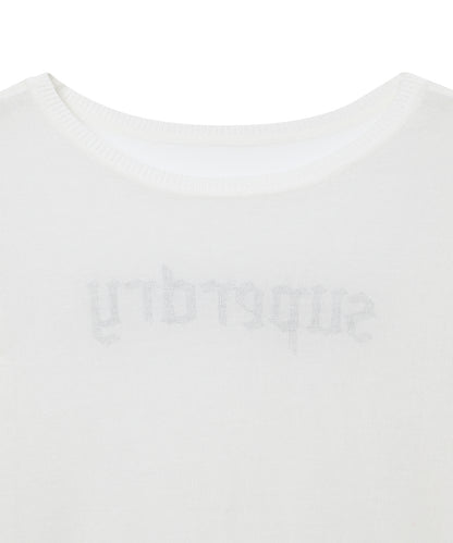 W Linen Knit Long Sleeve