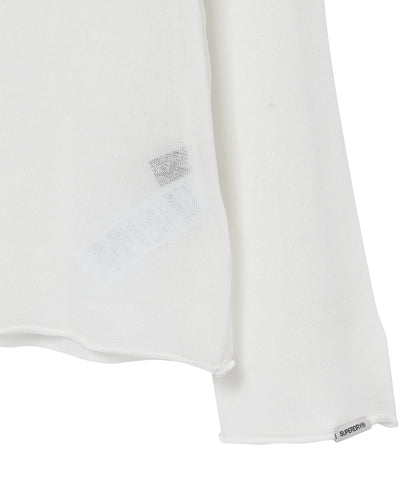 W Linen Knit Long Sleeve