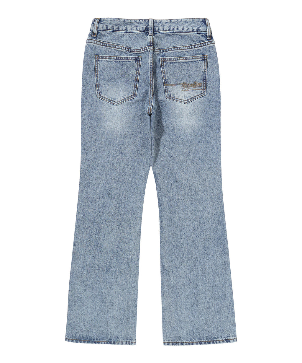 W Lowrise Boots-Cut Denim Pants