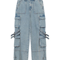 W Vintage Cargo Denim Pants