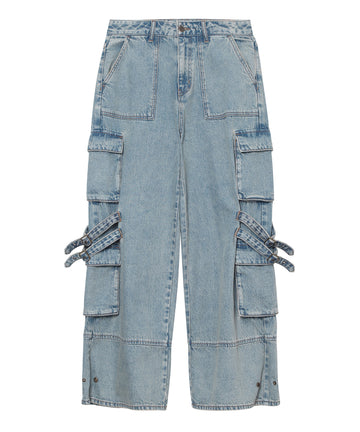 W Vintage Cargo Denim Pants