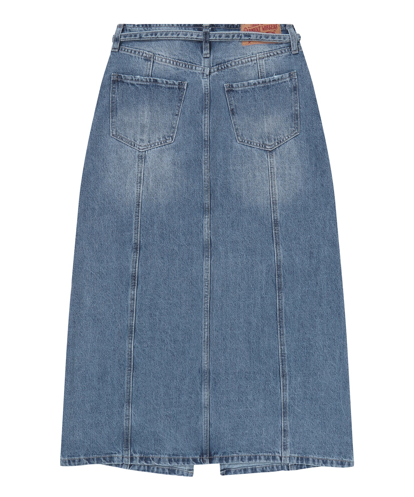 W A Line Denim Maxi Skirt - M/Indigo