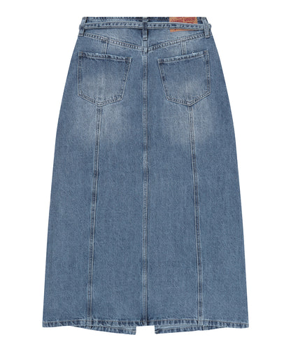 W A Line Denim Maxi Skirt - M/Indigo