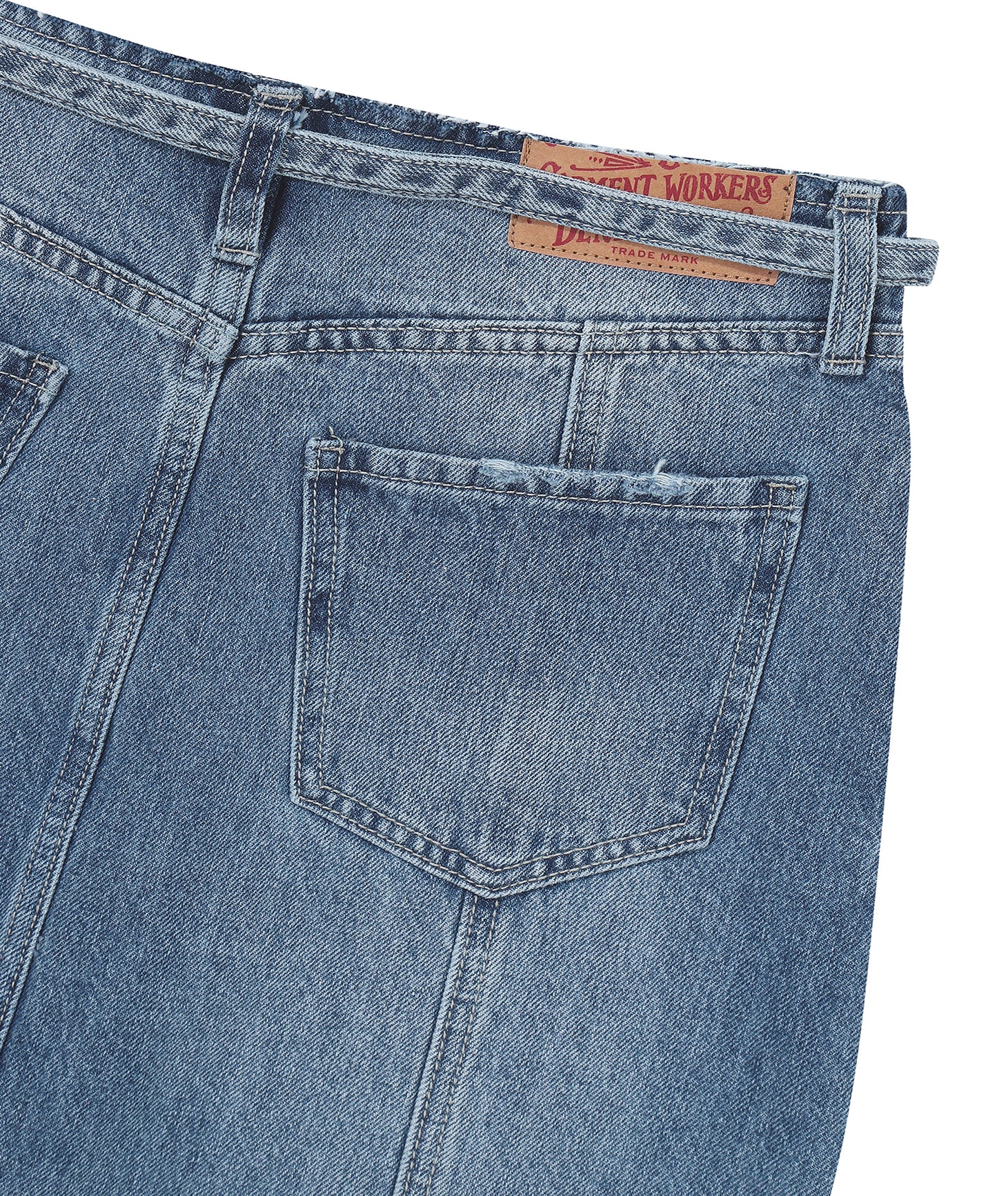 W A Line Denim Maxi Skirt - M/Indigo