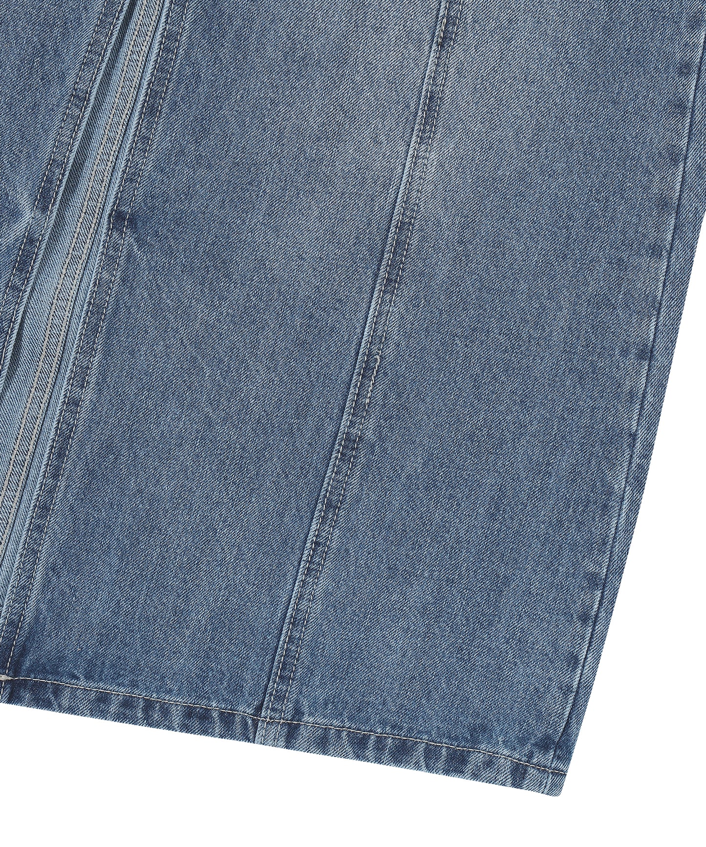 W A Line Denim Maxi Skirt - M/Indigo