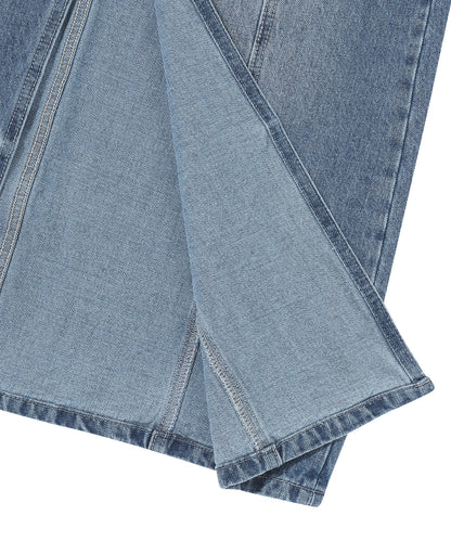 W A Line Denim Maxi Skirt - M/Indigo