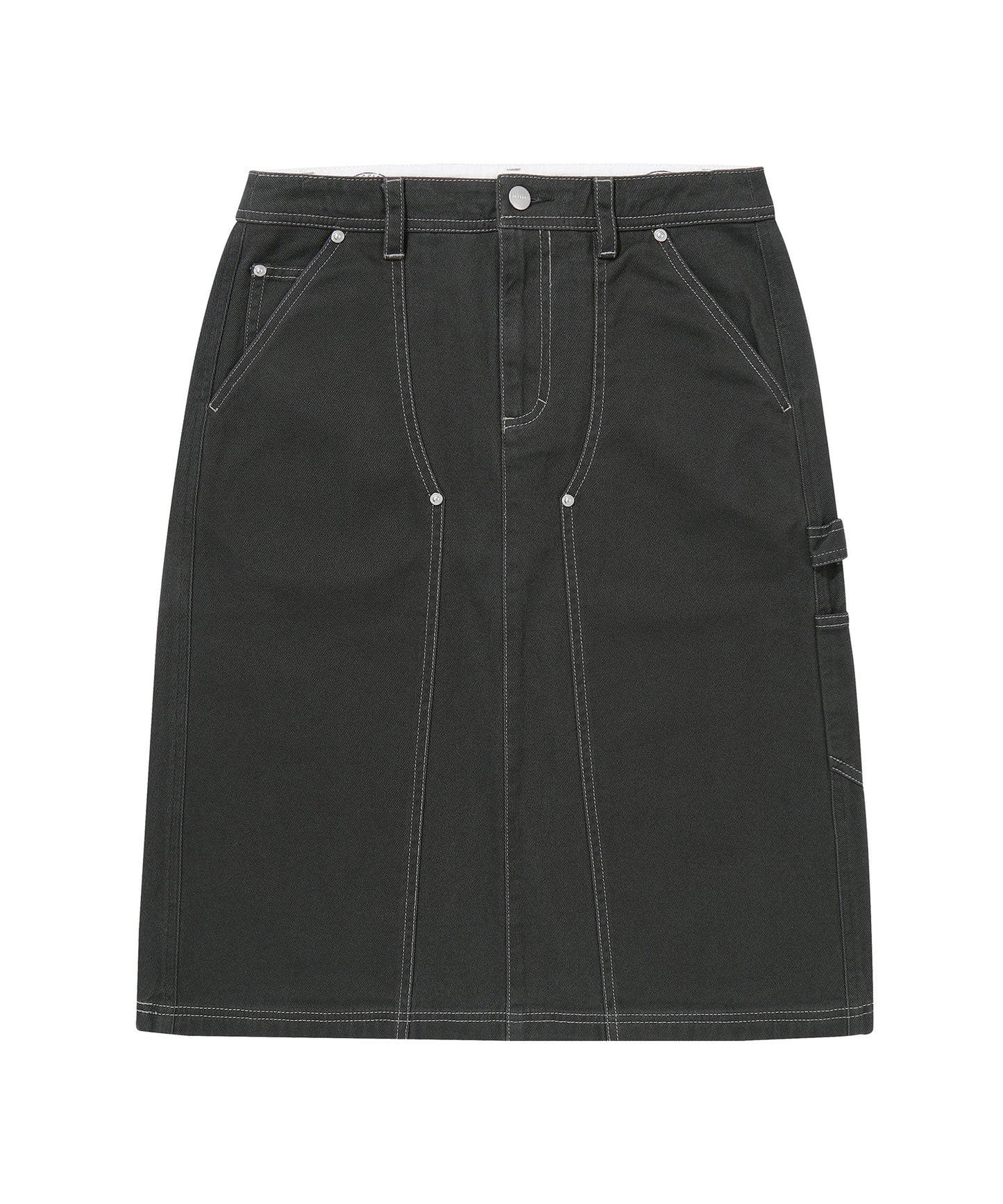 W Long Capenter Skirt - Charcoal