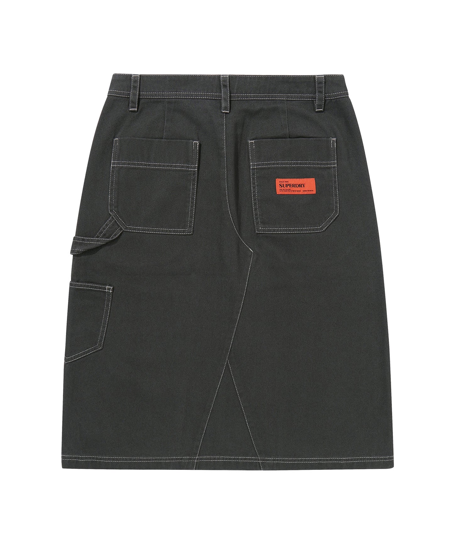 W Long Capenter Skirt - Charcoal
