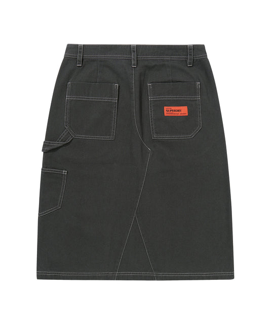 W Long Capenter Skirt - Charcoal
