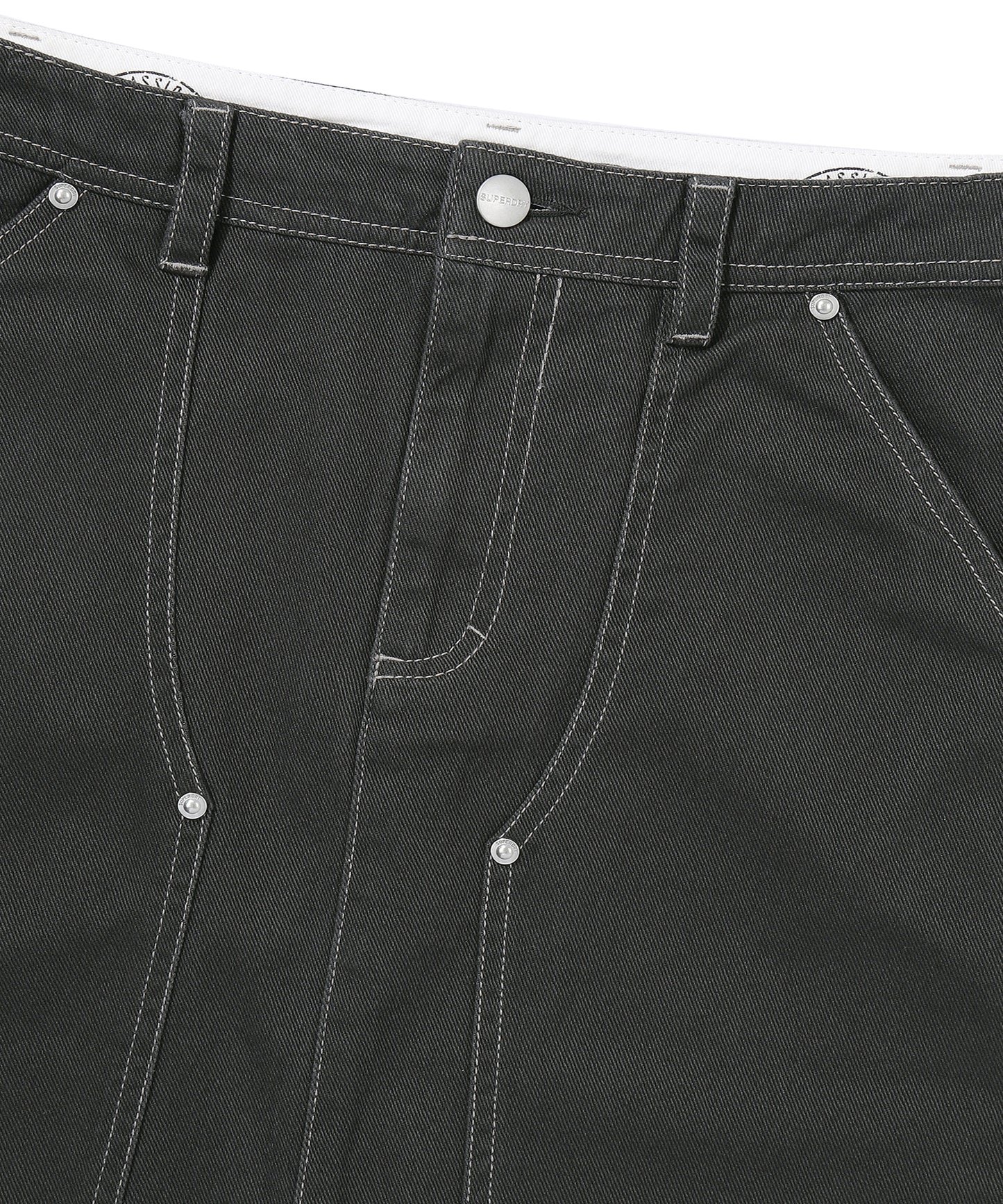 W Long Capenter Skirt - Charcoal