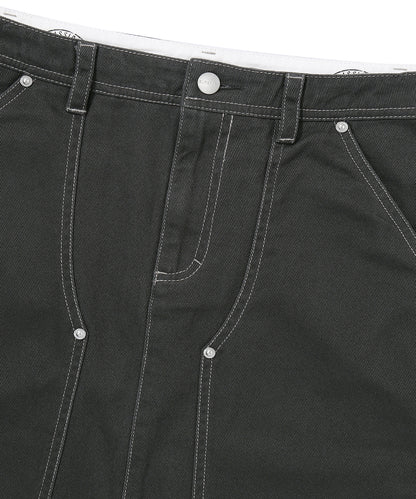 W Long Capenter Skirt - Charcoal