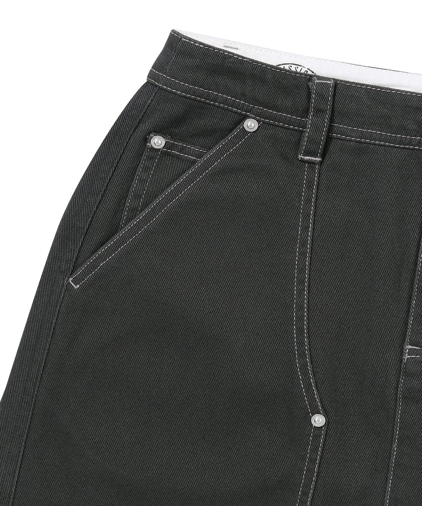 W Long Capenter Skirt - Charcoal