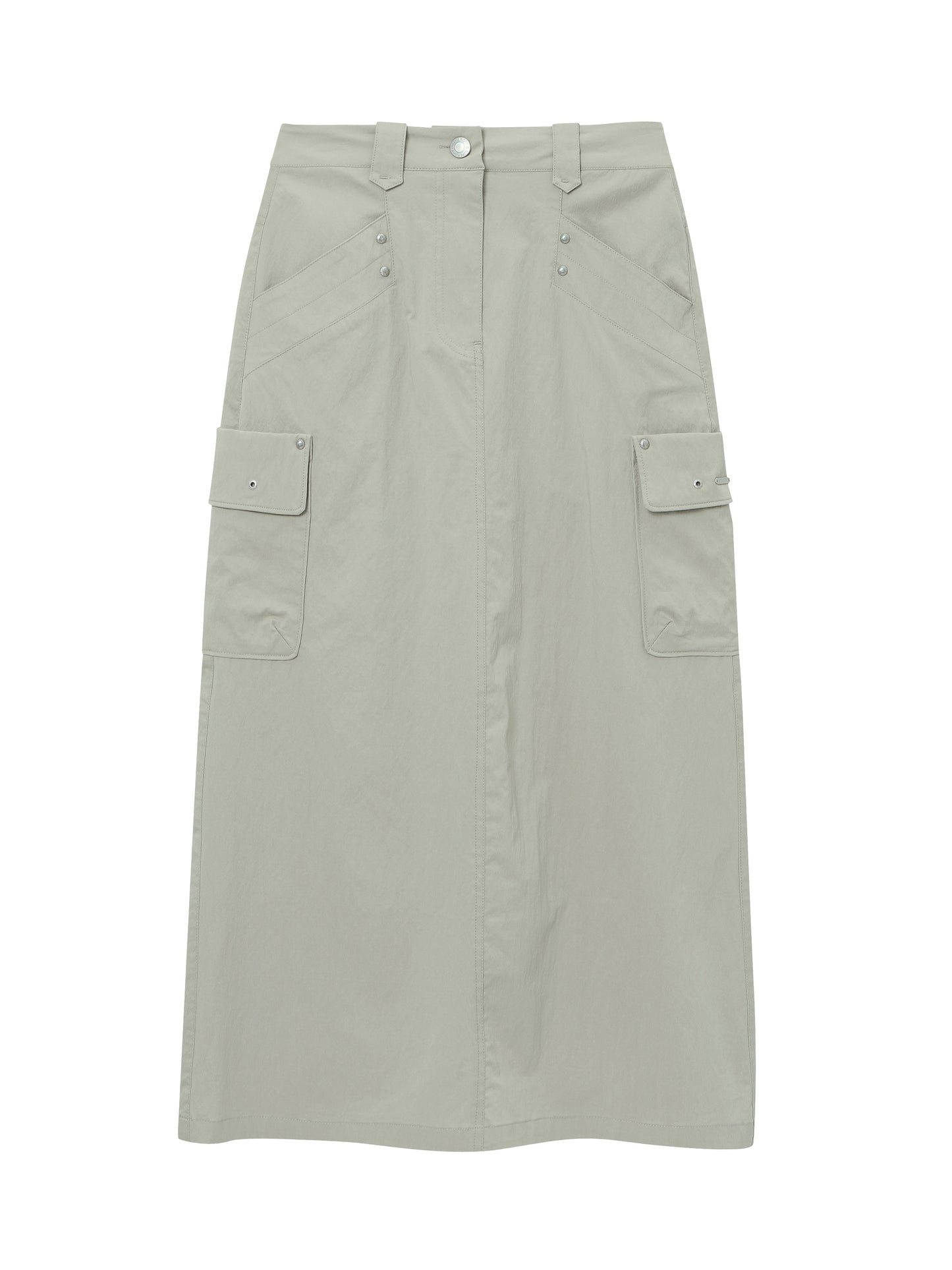 W Nylon Cargo Skirt