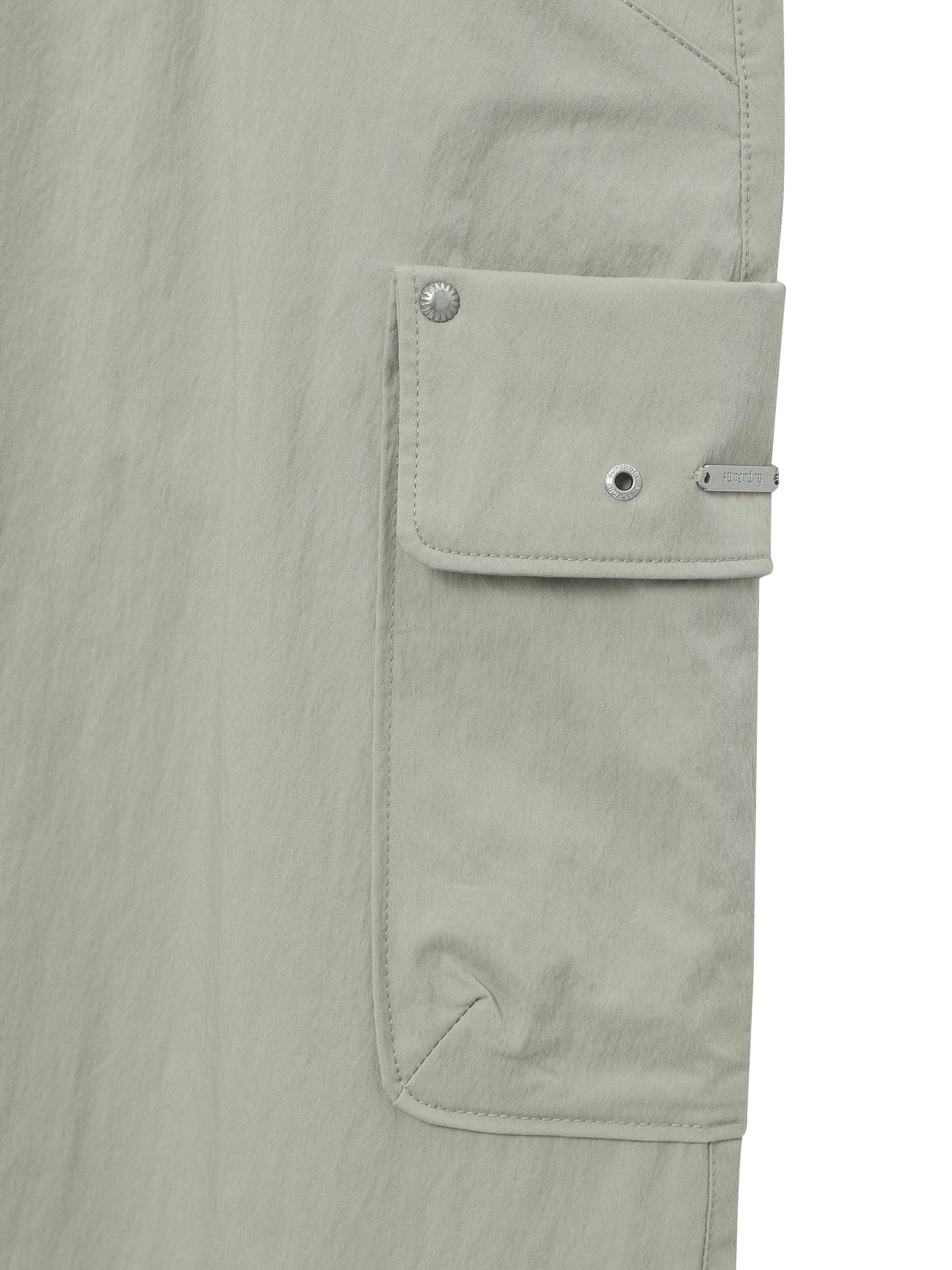 W Nylon Cargo Skirt