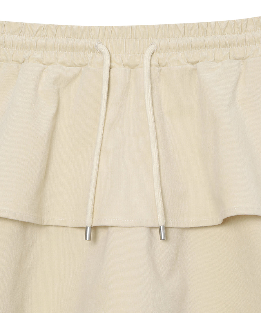 W Corduroy Mini Skirt