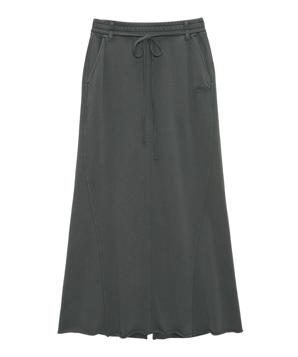 W Vintage Black Mermaid Long Skirt