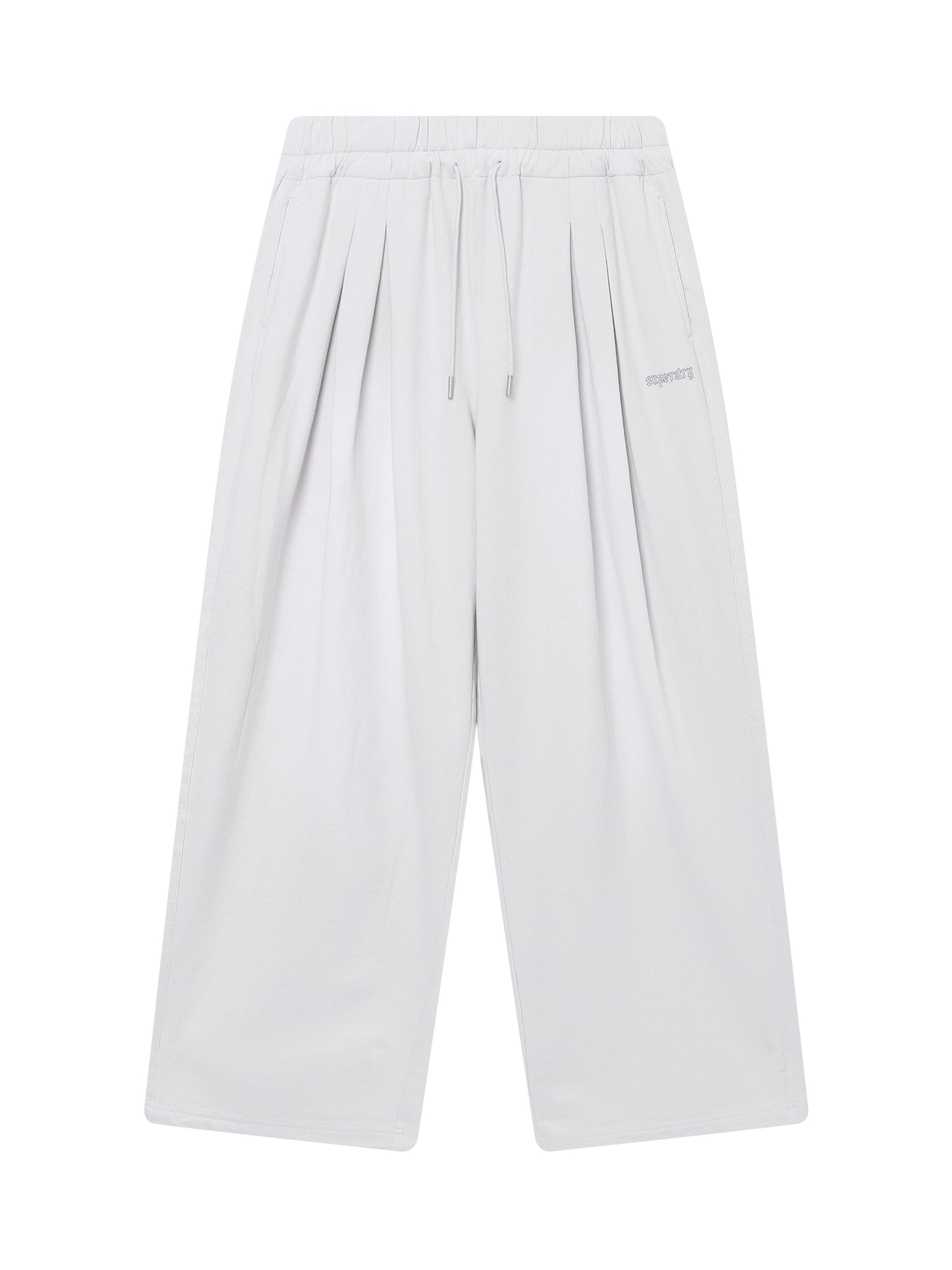 W Double Pleat Washed Sweatpan