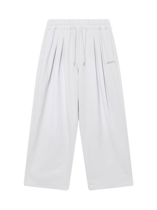 W Double Pleat Washed Sweatpan