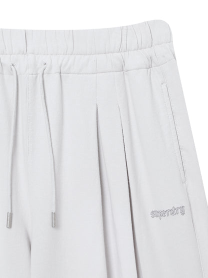 W Double Pleat Washed Sweatpan