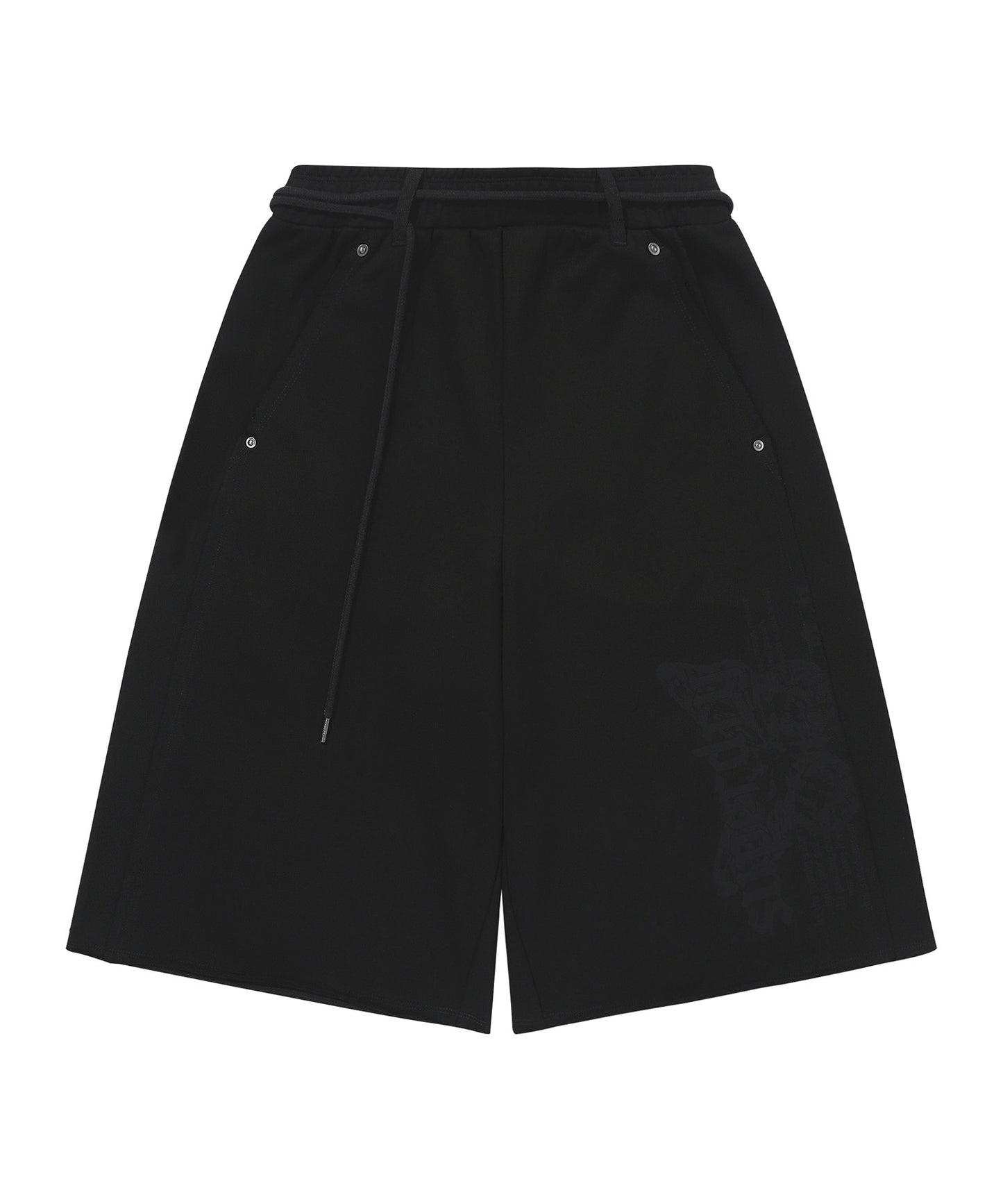 W Rough Cut Half Sweatpants