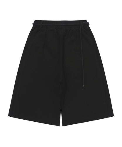 W Rough Cut Half Sweatpants