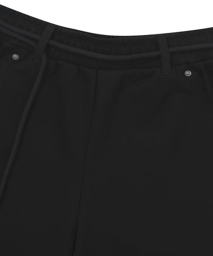 W Rough Cut Half Sweatpants