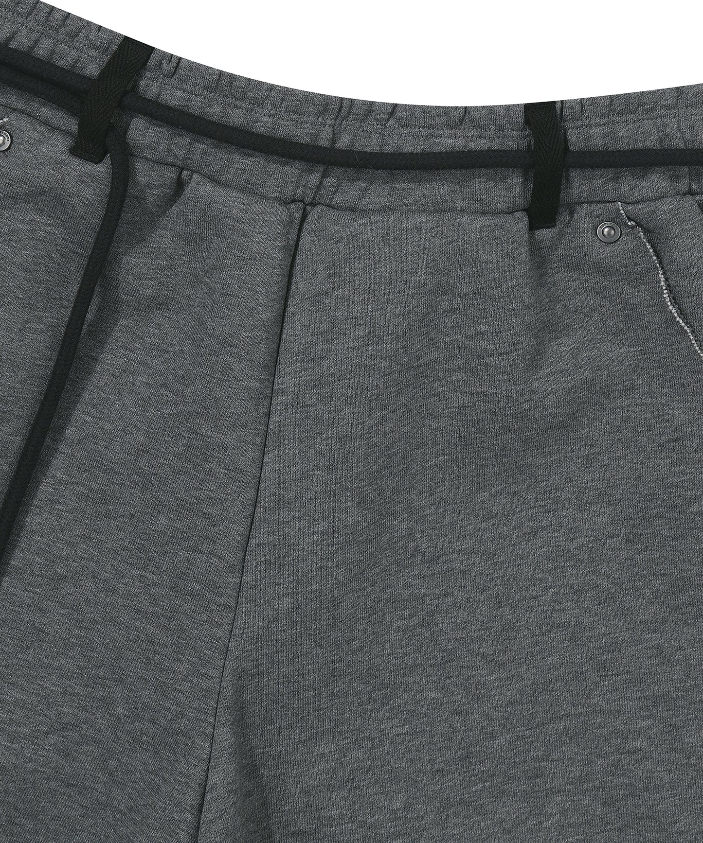 W Rough Cut Half Sweatpants