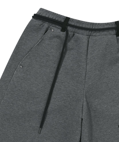 W Rough Cut Half Sweatpants