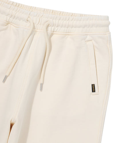 W Vintage Washed Wide Sweatpants - Cream
