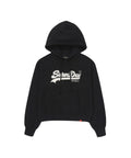 W Vintage Logo Crop Hoodie