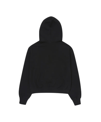 W Vintage Logo Crop Hoodie