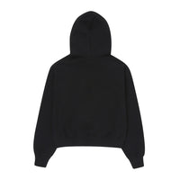 W Vintage Logo Crop Hoodie