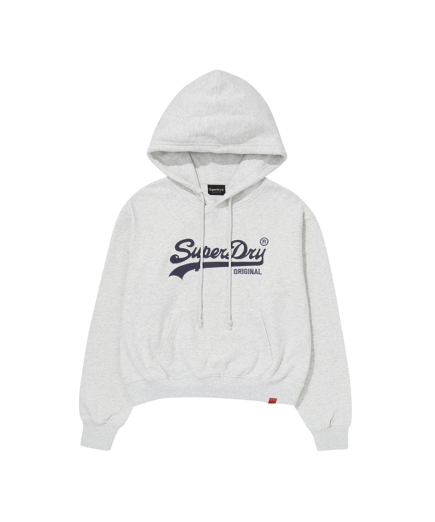 W Vintage Logo Crop Hoodie