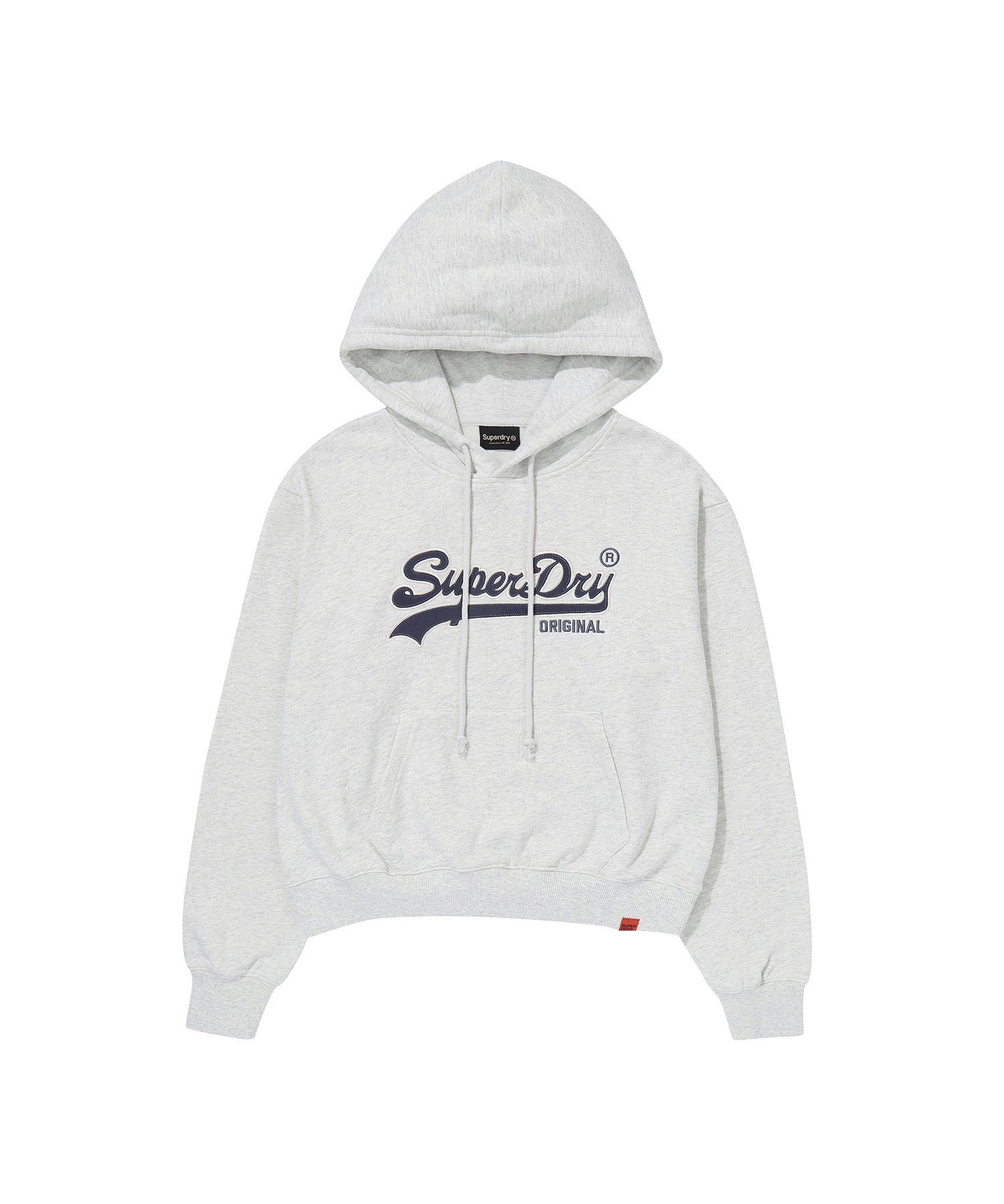 W Vintage Logo Crop Hoodie