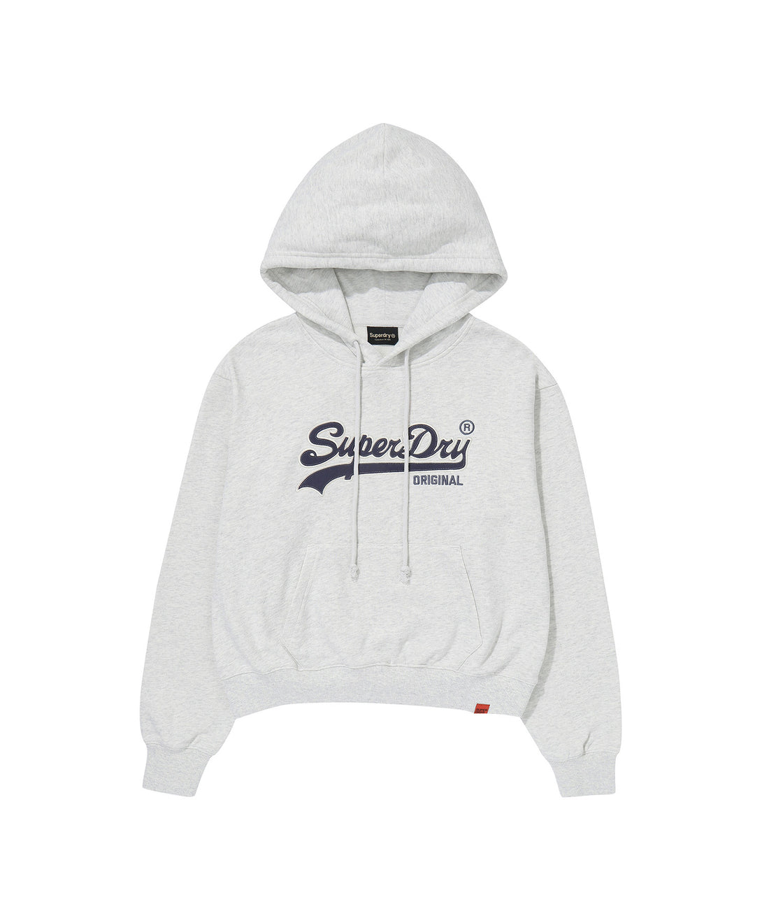 W Vintage Logo Crop Hoodie