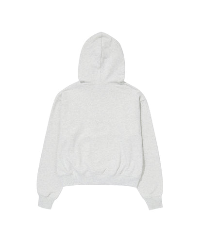 W Vintage Logo Crop Hoodie