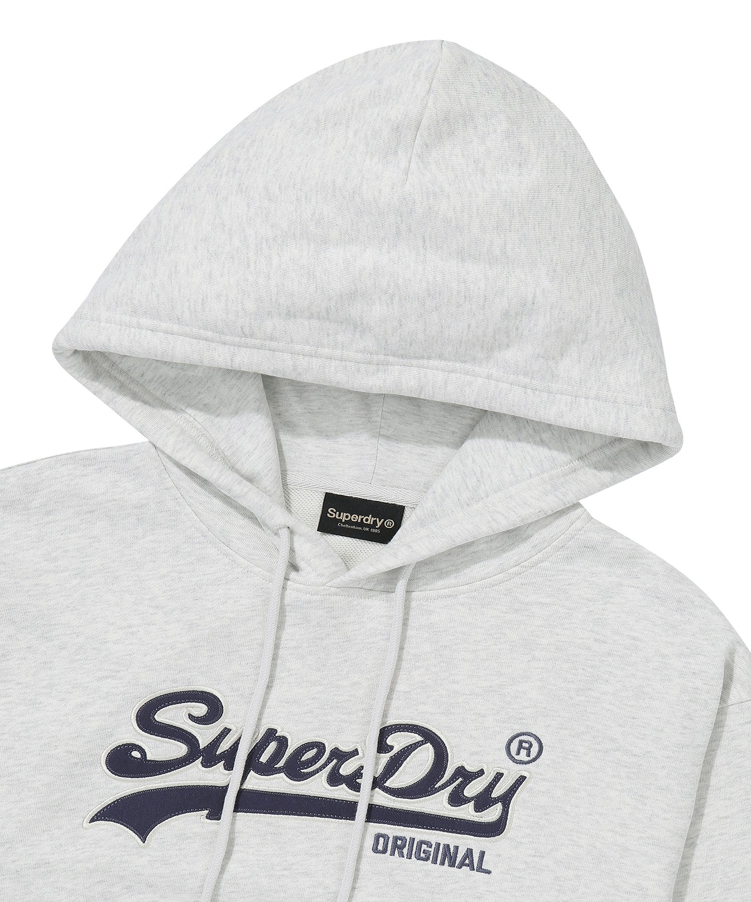 W Vintage Logo Crop Hoodie