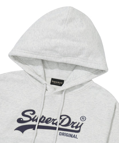 W Vintage Logo Crop Hoodie