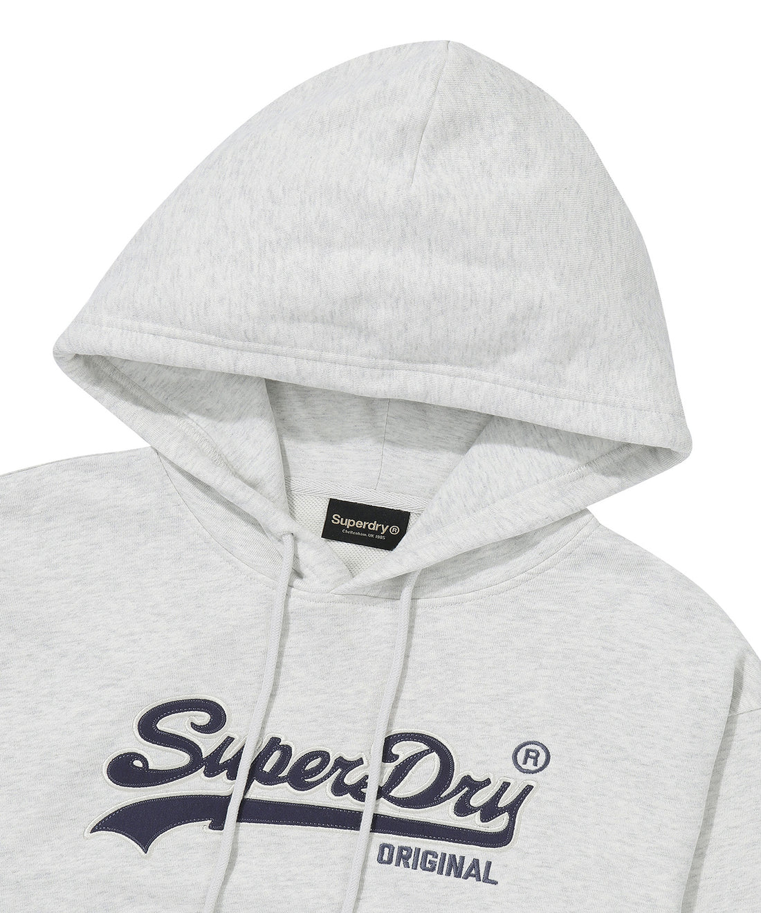 W Vintage Logo Crop Hoodie