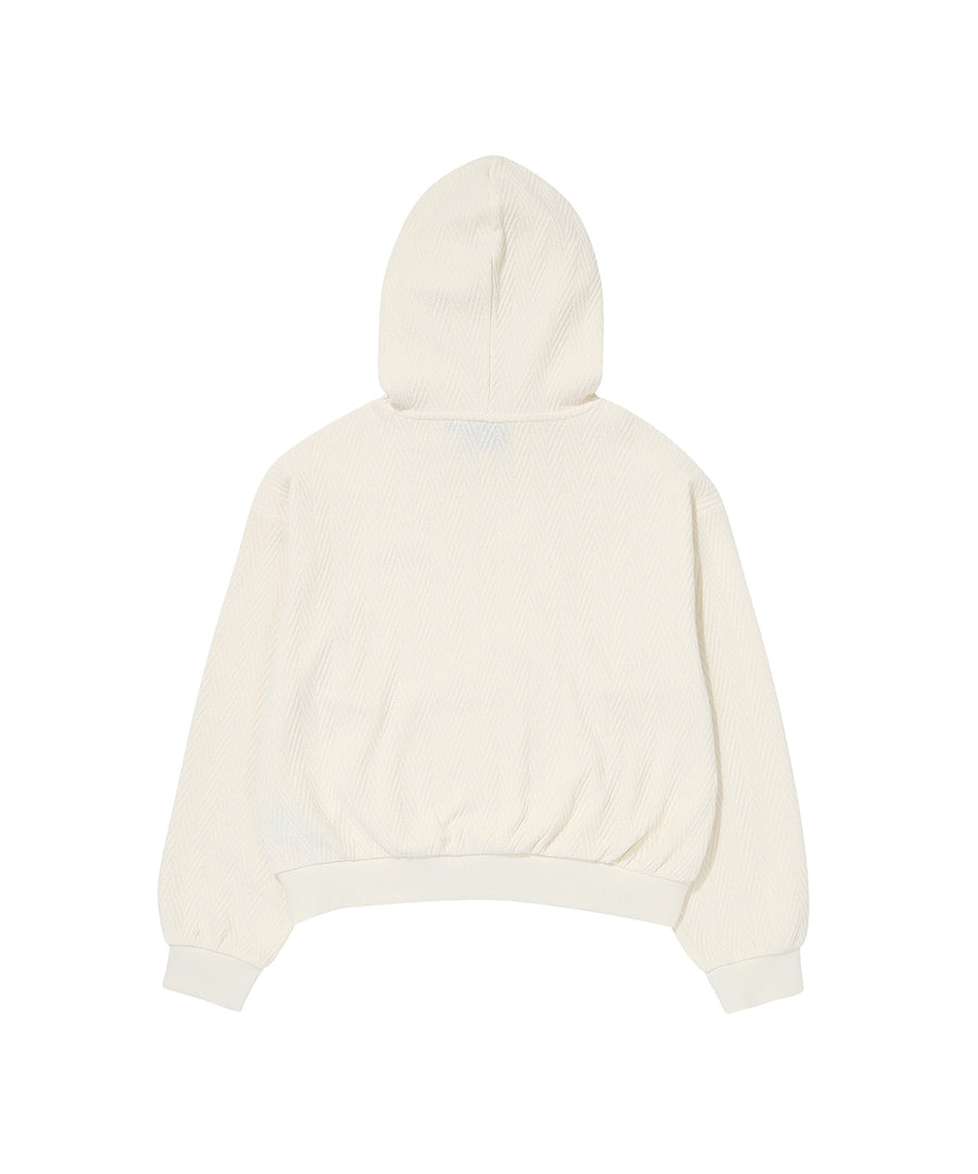 W Herringbone Jacquard Hoodie