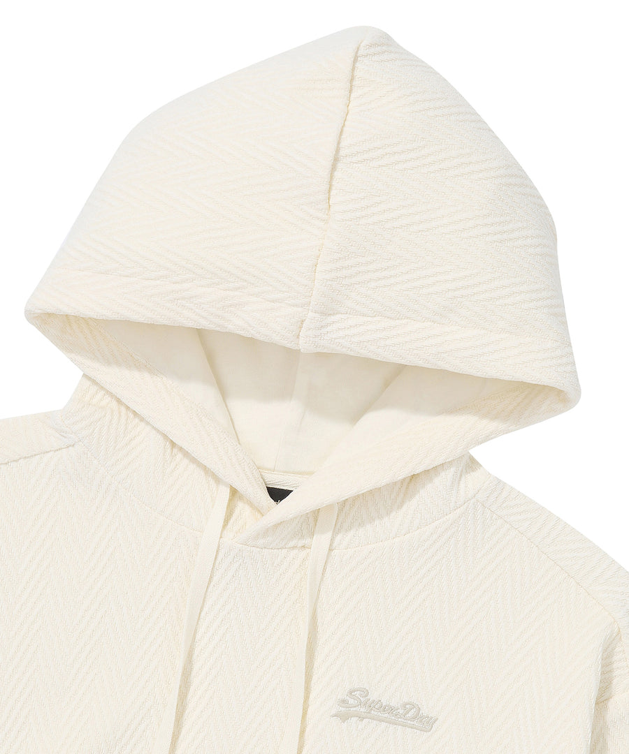 W Herringbone Jacquard Hoodie