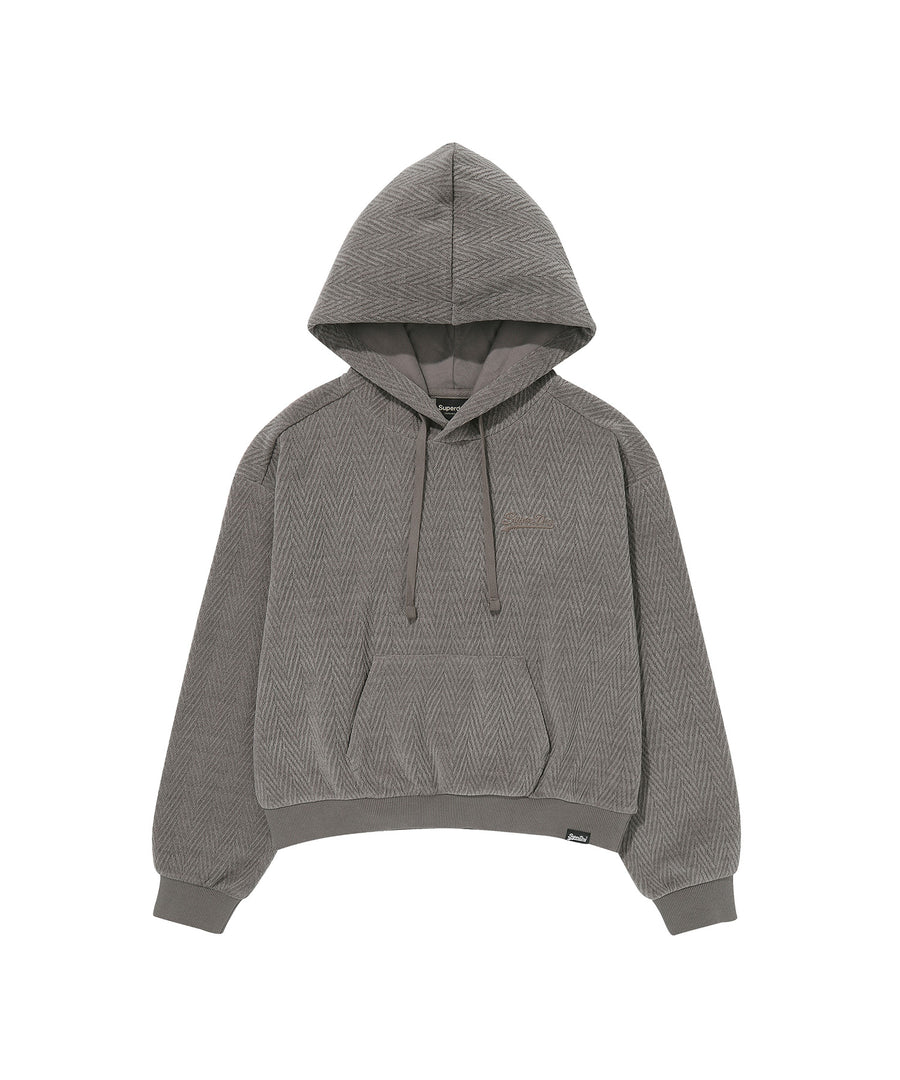 W Herringbone Jacquard Hoodie